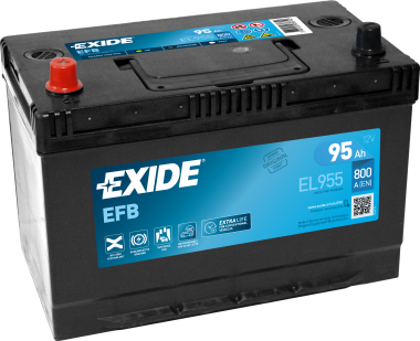 EXIDE Start-Stop EFB EL955 95Ач L+ EN800A 306x173x222 B01 — Трамонтан