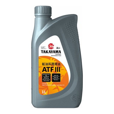 Трансмиссионное масло минеральное Takayama ATF III (пластик) — Трамонтан