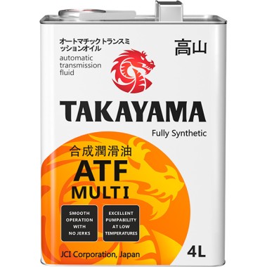 Трансмиссионное масло синтетическое TAKAYAMA ATF MULTI — Трамонтан