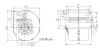 Вентилятор центробежный 140x100 144W 24V аналог Spal 009-B70-74D фото 2 — Трамонтан