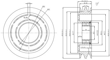 Шкив A2 для компрессора 5Н11 — Трамонтан