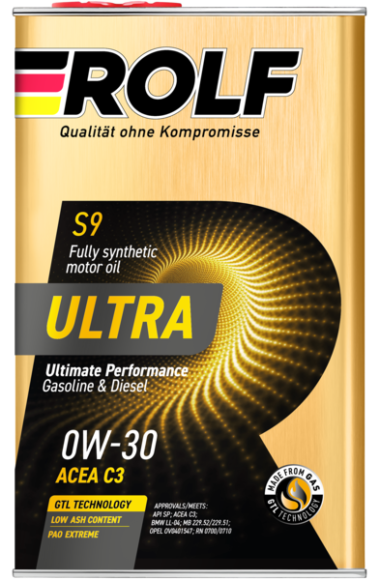 Моторное масло синтетическое Rolf Ultra 0W-30 C3 SP — Трамонтан
