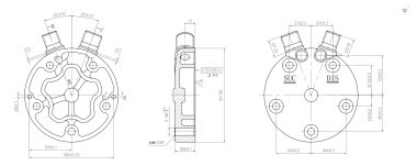 Крышка компрессора вертикальная 5H11/5H14 (3/4” 16 UNF/ 7/8” 14 UNF) — Трамонтан