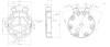 Крышка компрессора вертикальная 7H15 (3/4” 16 UNF/ 7/8” 14 UNF) фото 2 — Трамонтан