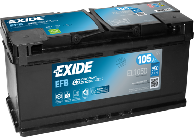 EXIDE Start-Stop EFB EL1050 105Ач R+ EN950A 392x175x190 B13 — Трамонтан