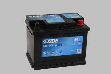 EXIDE Start-Stop EFB EL600 60Ач R+ EN640A 242x175x190 B13 — Трамонтан