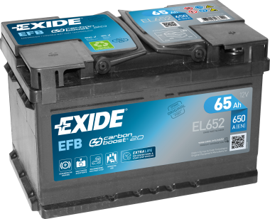 EXIDE Start-Stop EFB EL652 65Ач R+ EN650A 278x175x175 B13 — Трамонтан