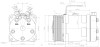 Компрессор кондиционера/рефрижератора Dyne 5H14 PV8 12V вертикальные выходы фото 3 — Трамонтан