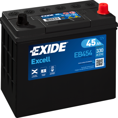 EXIDE EXCELL EB454 45Ач R+ EN330A 234x127x220 B00 — Трамонтан