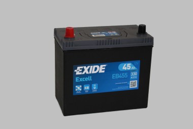 EXIDE EXCELL EB455 45Ач L+ EN330A 234x127x220 B00 — Трамонтан