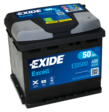 EXIDE EXCELL EB500 50Ач R+ EN450A 207x175x190 B13 — Трамонтан