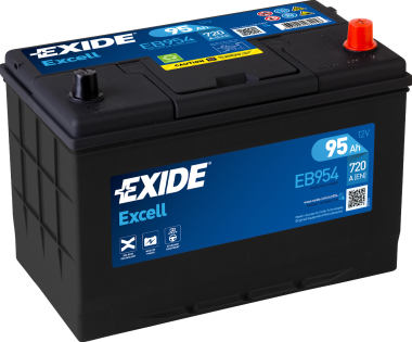EXIDE EXCELL EB954 95Ач R+ EN720A 306x173x222 B01 — Трамонтан