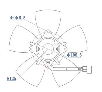 Крыльчатка вентилятора металлическая 5 лопастей — Трамонтан